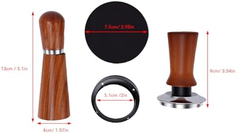 Asixxsix 51mm Espresso Accessories Kit, Tamper, Dosing Funnel, Tamper Mat - Image 7