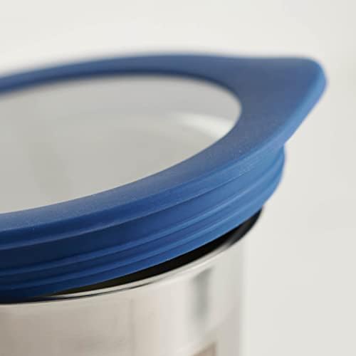 Tramontina 4-Pc Food Storage Containers with Silicone Lids - Blue - Image 4