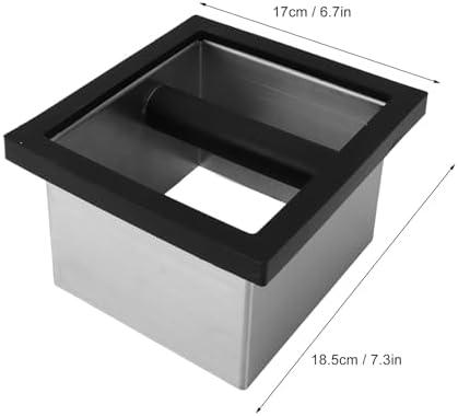 Coffee Knock Box, Coffee Grounds Container with Rubber Knock Bar - Image 4