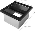 Coffee Knock Box, Coffee Grounds Container with Rubber Knock Bar - Image 4