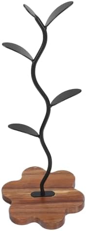 Generic Wood Mug Tree Holder: Mug Rack Wooden Stand Cup Rack Holder Teacup Tree Stand Kitchen Cup Hooks Desktop Storage Organizer for Kitchen Bathroom Light Brown by Unknown