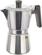 BRA Perfecto – Italian Induction Coffee Maker, Aluminium, Capacity 6 Cups, Silver, 18 x 10 x 19 cm by BRACookware