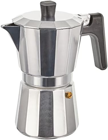 BRA Perfecto – Italian Induction Coffee Maker, Aluminium, Capacity 6 Cups, Silver, 18 x 10 x 19 cm by BRACookware