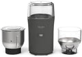 Martha Stewart Electric Coffee & Spice Grinder with Dual Bowls, Caviar Gray by MarthaStewart