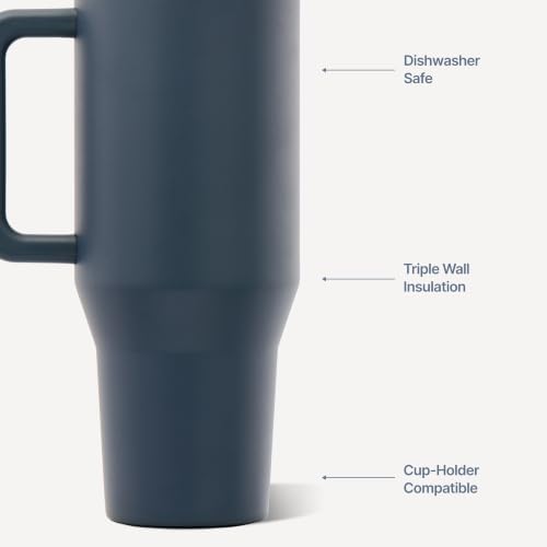 HydroJug Traveler 40oz, Insulated Tumbler with Handle & Straw, Cascade - Image 3
