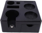 SIXRUN Coffee Tamping Station with Drawer Storage, ABS and Silicone Tamper Mat Organizer for Accessories and Barista Tools - Image 6