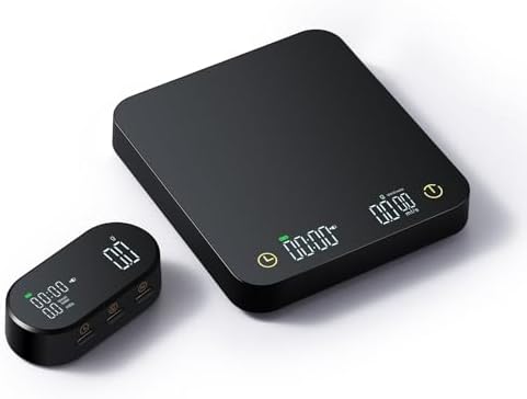 for Espresso and Pour Over Brewing - Digital Coffee Scale with Timer and Wireless Display Screen - 3 kg Capacity and 0.1 g Resolution - Compact Rechargeable Scale - Type C - Image 6