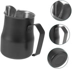 Milk Frothing Pitcher Stainless Steel Black 550ml for Latte Art - Image 3