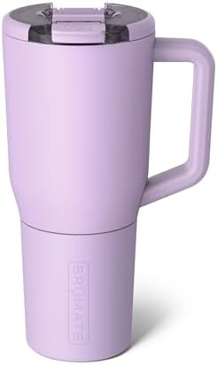 BrüMate Müv - 35oz 100% Leak Proof Insulated Coffee Mug with Handle & Lid - Stainless Steel Coffee Travel Mug - Double Walled Coffee Cup (Lavender) by Br%C3%BCMate