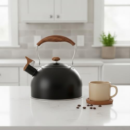Tea Kettle with Whistling Spout Effortless Pouring Tea Kettle with Whistle Food Grade for Homeowners, Kitchen, Camping, Array, color to 3, 2.5L - Image 6