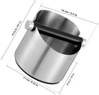 jojofuny Espresso Dump Bin Coffee Grounds Container Semi-Automatic Powder Bucket Compact Coffee Dump Bucket for Home Bar Shop Use Easy Dumping Easy Cleaning 5.51 X 4.33 X 4.33 in - Image 4