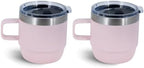 6 oz Stackable Mug, Stainless Steel cup with handle, Vacuum Insulated Espresso/Coffee Mug, shot Glass Set for 2-Piece Set for Coffee, Spirits, Wine, Tea-Pink - Image 7