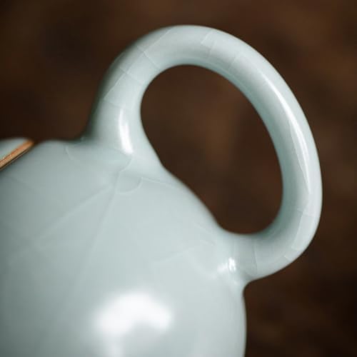 Tea Pots For Loose Tea Ru Kiln Teapot, Handmade Teapot, Chinese Single Teapot, Ceramic Teapot Tea Infuser Pot - Image 3