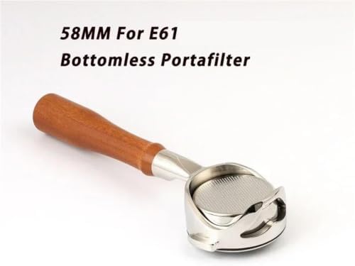 58MM Stainless Steel Espresso Coffee Filter For E61,Compatible With EXPOBAR,Compatible With Gemilai,Bottomless Hollow Portafilter Tool(58mm-E61-E) - Image 2