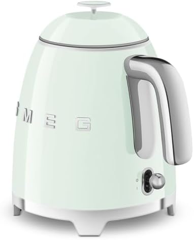 SMEG Mini 50's Retro Style 3 Cup Electric Kettle with Double Wall Anti Slip Base and Water Level Indicator (Pastel Green) - Image 3