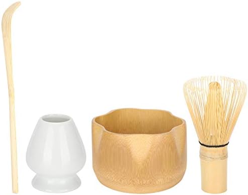 Matcha Making Tool Set, Bamboo Tea Whisk with Scoop, Ceramic Bowl, Tea Whisk Holder, Teaware Set for Matcha Ceremony Japanese Style - Image 7