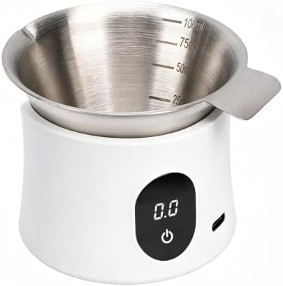 Coffee Scale Digital with Dosing Cup LED Display for Beans (White) by oreilet