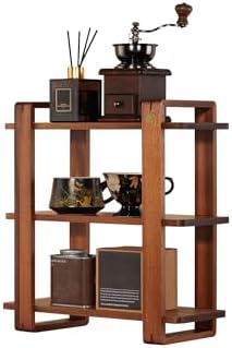 Coffee Station Organizer for Kitchen walnut WoodenCountertop Mug Holder 3 Tier Wooden Cup Organizer Stand Shelf by KAOTGOT