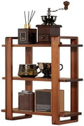 Coffee Station Organizer for Kitchen walnut WoodenCountertop Mug Holder 3 Tier Wooden Cup Organizer Stand Shelf by KAOTGOT