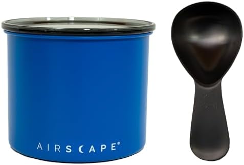 Airscape Stainless Steel Coffee Canister & Scoop Bundle - Food Storage by PlanetaryDesign