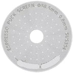 51/53/58.5mm Puck Screen 0.2/0.8mm Metal Reusable Coffee Filter For Espresso Portafilter Basket Coffee Accessories(Hollow 58.5mm 0.8mm) by Unknown