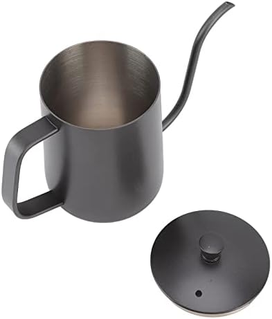 Rengue Gooseneck Pour Over Coffee Kettle 20oz Stainless Steel Tea Kettle with Precision Control for Home Brewing Stovetop Safe Small Water One Person (600ml PTFE Black) - Image 3