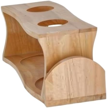 Wooden Pour Over Stand Dual Hole for Two Cups - Image 7