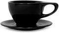 notNeutral Lino Porcelain Cup & Saucer Large Latte 12 oz (12 oz, 6) by notNeutral