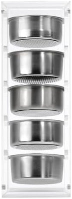 Normcore 54mm Espresso Filter Basket Stand, Holds 5 Espresso Filter Basket Rack Storage Holder Acrylic Stand for 54mm Portafilter Baskets, Frosted Clear - Image 3