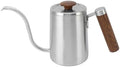 Gooseneck Kettle 600ml 304 Stainless Steel Wenge Handle by TOPINCN