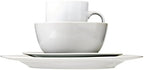 Amazon Basics 16-Piece Porcelain Dinnerware Set, Microwave and Dishwasher Safe, Service for 4, Plates, Bowls and Mugs, White - Image 6