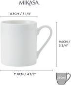 MIKASA Egret 4pc Fine China Mug Set, 380ml, Gift Boxed - Image 2