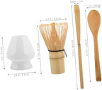Complete Matcha Tool Set Ceramic Bamboo Portable - Image 2