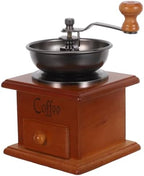 Manual Hand Coffee Grinder Wood Burr Mill for Coffee Beans by VILLCASE