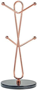 JEmarble Mug Holders with Copper Plated Standing(Black) Countertop Mug Tree, Coffee Mugs & Tea Cup Storage Rack, Coffee Counter Bar Accessory & Kitchen Organizer by JEmarble
