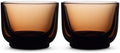 Fellow Pirch Cortado Cups 4.5 oz, Set of 2, Weighted Soda Lime Glass Amber by Unknown