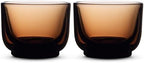 Fellow Pirch Cortado Cups 4.5 oz, Set of 2, Weighted Soda Lime Glass Amber by Unknown