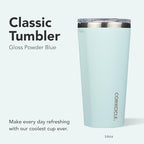 Corkcicle Insulated Tumbler with Sliding Lid, 24 oz, Gloss Powder Blue - Image 2