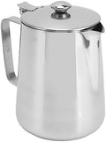 Espresso Steaming Pitchers, Stainless Steel Milk Frothing Pitcher with Lid for Steaming and Frothing Milk for Coffee, Latte, Cappuccino 20oz Capacity by Unknown