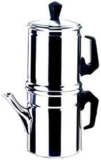 Ilsa Napoletana Aluminium Coffee Maker, Silver, 9 Cup - Image 2