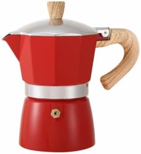 Vintage Moka Pot 150/300ml Wood Handle Stovetop Espresso Maker Italian by Unknown