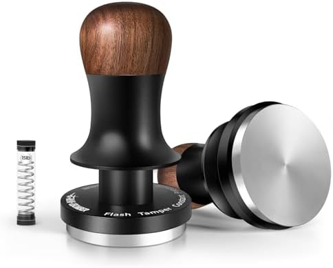 MHW-3BOMBER 45.5mm Espresso Tamper - 3 Spring Loaded Coffee Tamper with Sound Feedback - Barista Calibrated Tamper with 15lb / 30lbs Replacement Springs - Compatible for Flair Pro and Pro 2 T7070F-OS by MHW-3BOMBER