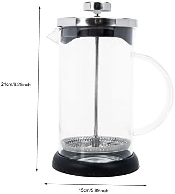SOLUSTRE Manual Milk Glass Press Pot Coffee Maker for Coffee and Milk - Image 2