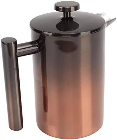 ZJchao French Press Coffee Maker Stainless Steel Double Wall Insulated 304 Rust Proof for Home Office Camping Outdoor Travel Brewing Loose Tea Iced Coffee Milk (800ml) by ZJchao