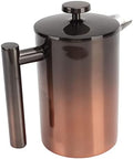 ZJchao French Press Coffee Maker Stainless Steel Double Wall Insulated 304 Rust Proof for Home Office Camping Outdoor Travel Brewing Loose Tea Iced Coffee Milk (800ml) by ZJchao