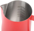 600ML 304 Stainless Steel Coffee Frothing Cup, Milk Frother Jug with Point Mouth for Latte Art, Inner Scale for Measurement, Durably and Rustproof Pitcher (Red) - Image 6