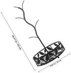 VALICLUD Xmas Coffee Mug Tree Holder Stand, Iron Rack with Tray - Image 2