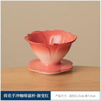 Porcelain Coffee Dripper Ceramic Filter Cup Manual Brew Tool Chic Home Barista Accessories Reusable(Black) - Image 7