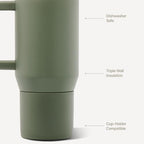 HydroJug Traveler 20oz Kids Insulated Tumbler with Handle, Courtyard - Image 3