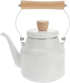 BESTOYARD Enamel Tea Kettle Whistling Tea Kettle Stovetop Thickened Boiling Water Pot for Gas and Induction Cooktops 9.84 X 5.90 X 5.90 in Home Office Restaurant by BESTOYARDSHOME